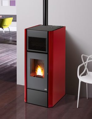 Toplozračni kamin na pelete Eva Calor - RITA 9 kW - Image 2